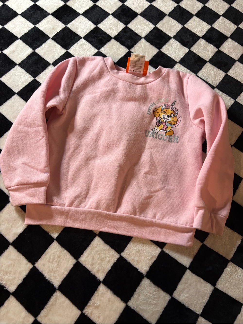 Size 4T pink paw patrol sweater